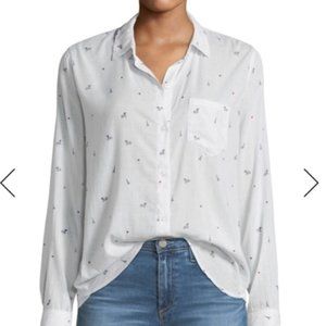 Rails "Little Paris" Taylor Button Up shirt, size Medium
